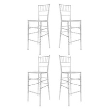 Clear Barstool Chiavari Resin (Unassembled) - Set of 4 by Chivari