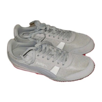 PUMA Women s Gray Mesh Low Top Lace-Up Sneaker