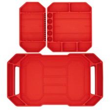 King 3-piece Premium Silicone Tool Tray Non-slip Flexible Silicone Tool Tray