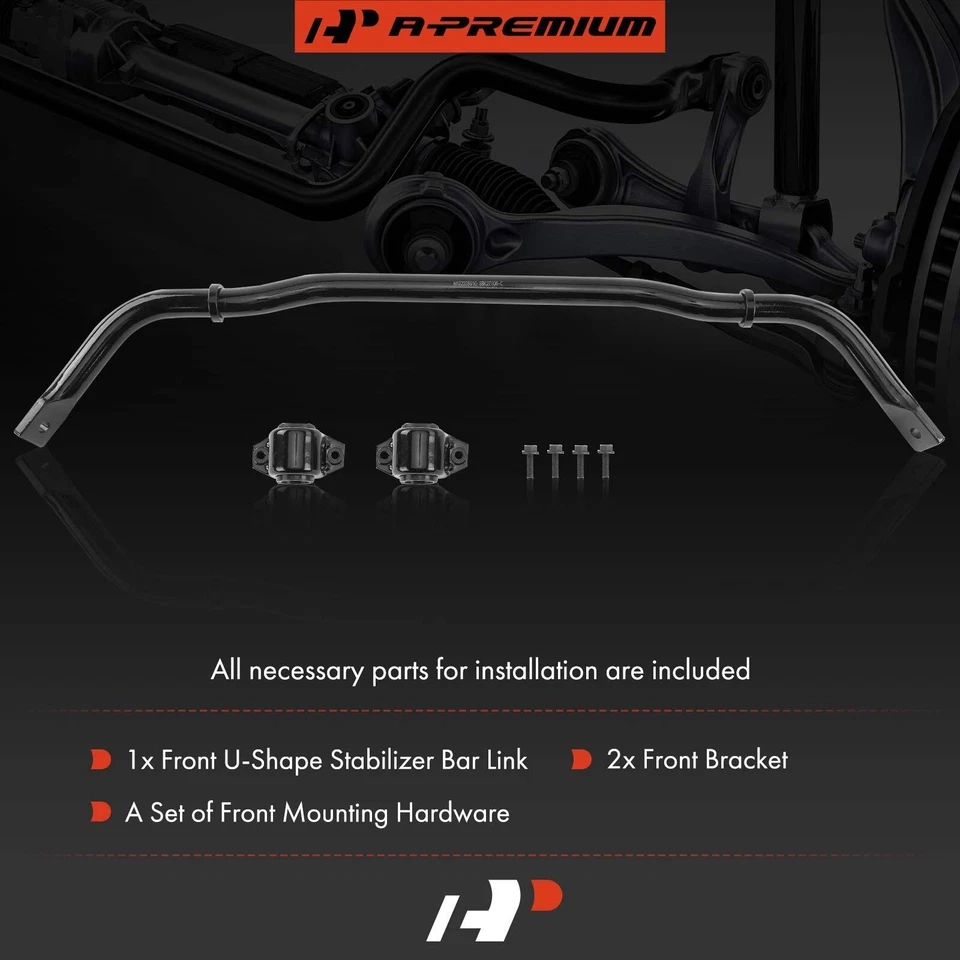 New Front Suspension Sway Bar w/ Bushing Kit for Chevrolet Trailblazer GMC Envoy - Image 2 of 4