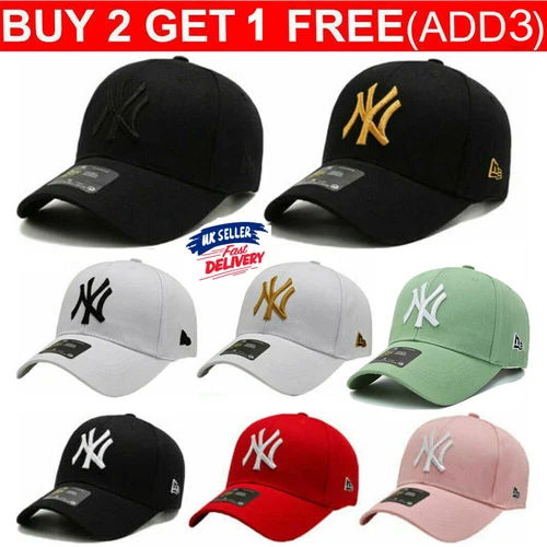 Unisex New York NY Yankees Baseball Men Women Hat Sport Snapback Cap Cotton UK- - Picture 1 of 36