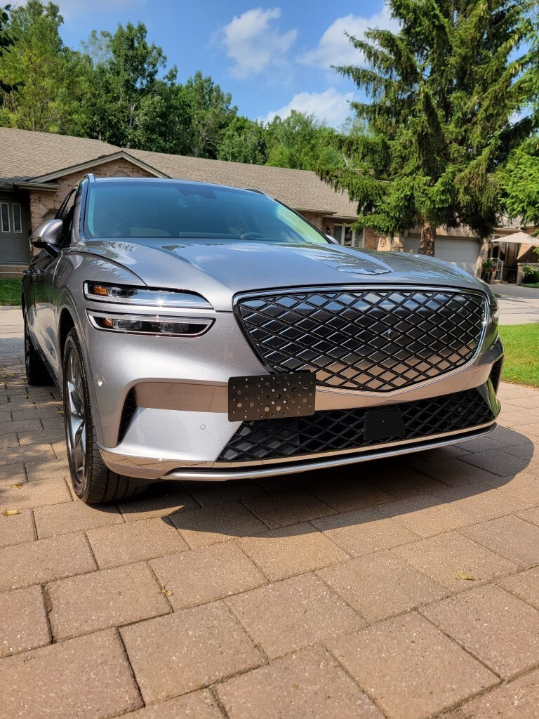 Tow Hook License Plate Mount Bracket Kit For Genesis Electrified GV70