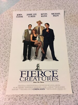 Fierce Creatures (1997) Original Movie Poster Ft. Jamie Lee Curtis