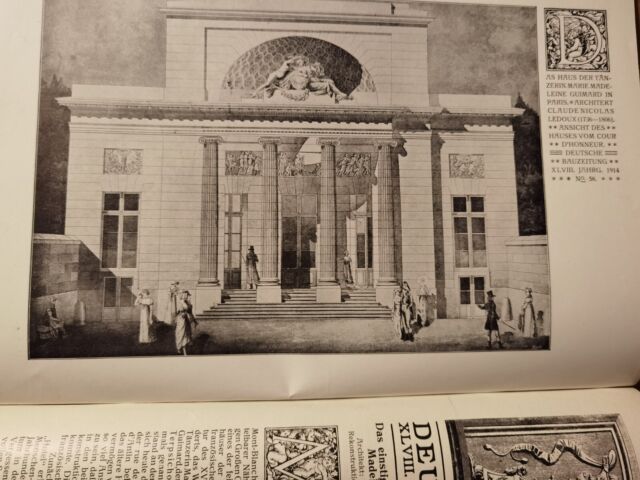 1914 Bauzeitung 58 Paris Haus der Tänzerin Marie Madeleine Guimard
