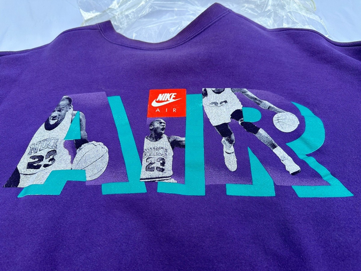 Vintage Nike Air Jordan Sweatshirt USA made STAINS & Misprint