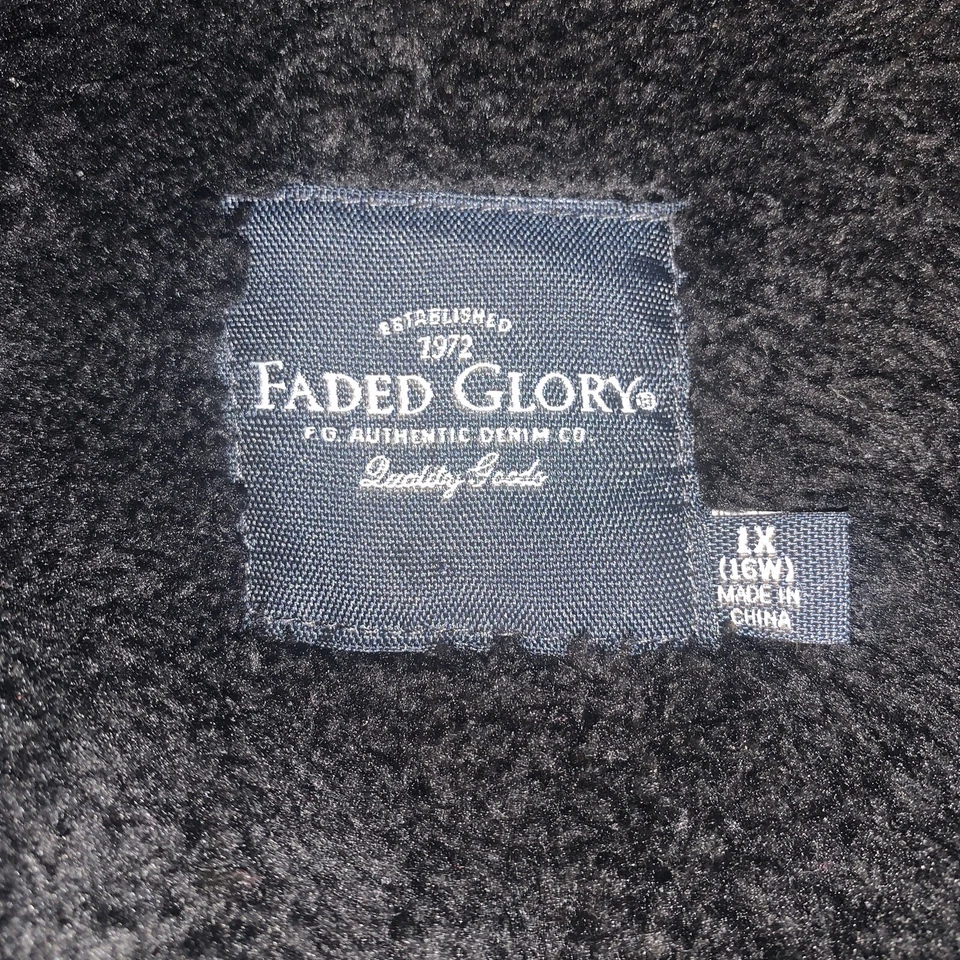 Abrigo de invierno para mujer Faded Glory estampado animal gris/negro talla 1X (16W) BB#1220 Foto 3 de 4