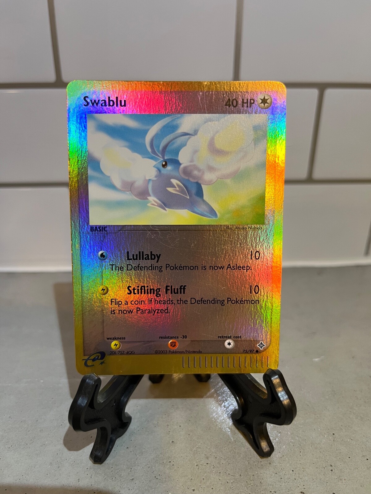 Swablu Pokemon Card- 75/97 - Reverse Holo 