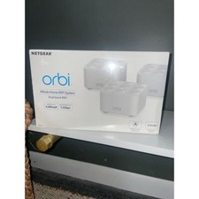 NETGEAR Orbi RBK13 AC1200 Mesh WiFi System with Router  2 Satellite Extenders