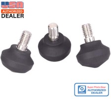   USA Dealer  Leofoto LF-19 Set of 3 34mm Universal Size 3/8"" Rubber Tripod Feet