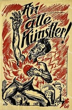 Max Pechstein Künstler Fackel Berlin Sozialdemokraten Weimarer Republik Plakat