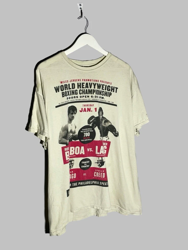 Rocky Balboa vs Clubbed Lang ROCKY Movie T-Shirt 2011 - Image 2 of 4