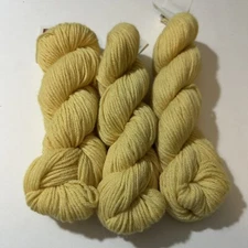 Valley Yarns Stockbridge Soft Yellow Wool Alpaca Lot Of 3 Worsted 109 Yards