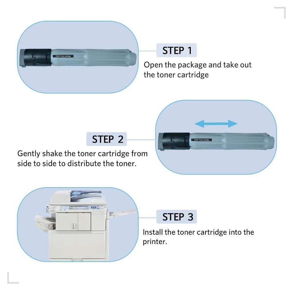 ** NEW Ricoh Aficio Toner Cartridges | C2551 | 841586, 841503 etc. | 4-Pack  ** - Image 4 of 4