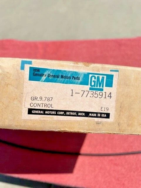 Pontiac Tempest LeMans GTO 1969-72 perilla de cable de control de ventilación de conducto de aire #7735914 Foto 2 de 4