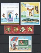 I-059 -SUPERBE LOT DE 32 BLOC/FEUILLET NEUF-FAUNE ET FLORE + J.O. - VOIR 9 SCANS