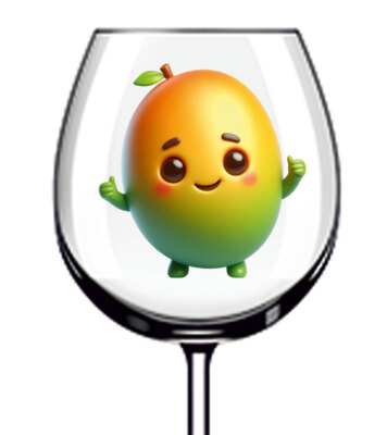 12x Aquarell Sommer Mango Obst Wein Glas Flasche Van Auto Vinyl Aufkleber Abziehbild