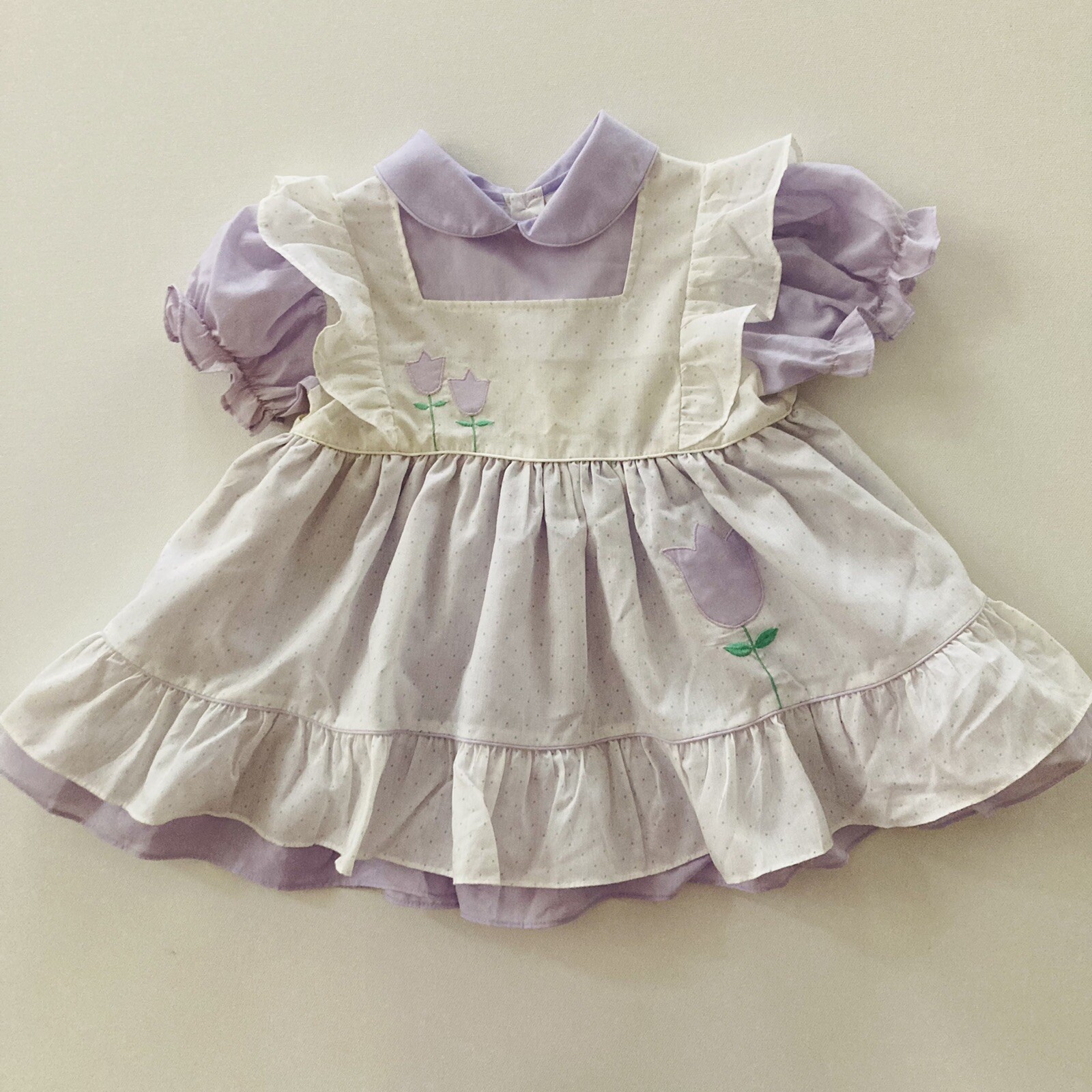 Vintage Toddler Girl 2T Lavender Dress - image 1