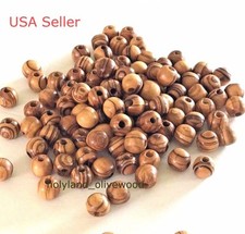 10 mm OLIVE WOOD BEADS Holy Land Bethlehem Jerusalem Rosary Bracelet Necklace