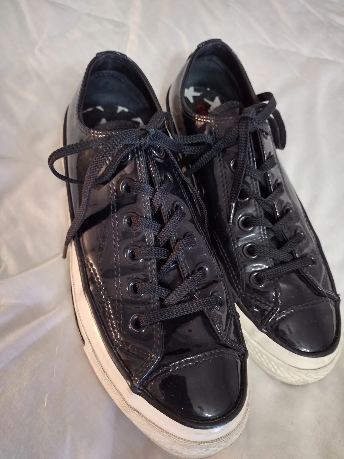 Rare Chuck Taylor Converse All Stars70 Blk Leather size 5/M 7/W. EUC
