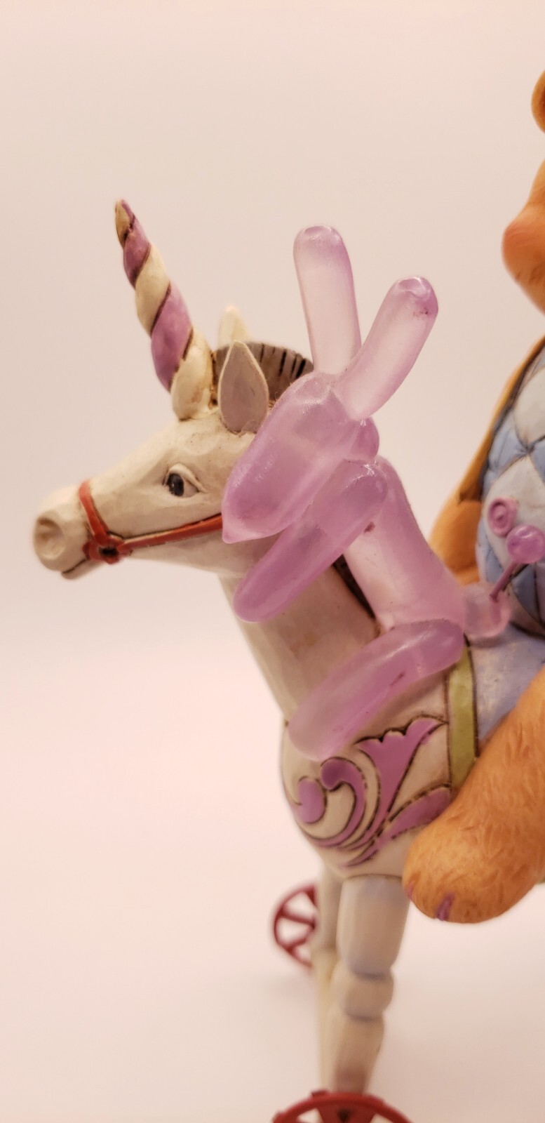 Enesco Jim Shore Button and Squeaky Riding a Unicorn Toy Figurine 7.09