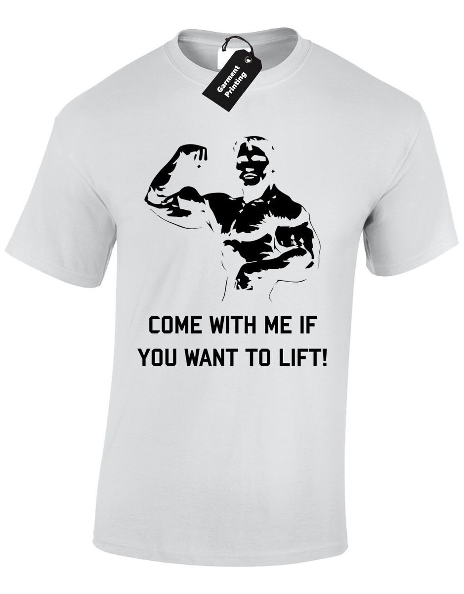come with me if you want to lift gym t shirt design 15449251 Vector Art