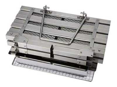 Coleman Fireplace 3 with Gridiron - Stainless Steel (2000023233