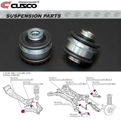 CUSCO Pillowball Bushing Kit Front Lower Arm FRONT Side For SCION FR-S ZN6