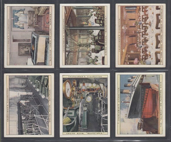 cigarette card sets CIGARETTE CARD SET W.A & A.C CHURCHMAN, LIFE IN A LINER 1930 (ID:984/BL300)
