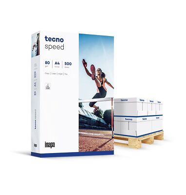 TECNO speed Universalpapier weiß A4 80g - 1/4 Palette (25.000 Blatt)