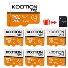 Lot Micro SD Card 64GB UHS-I microSDXC Flash Memory Card with Adapter