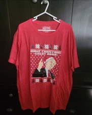 Crazy Dog Retro Trump Christmas graphic tee