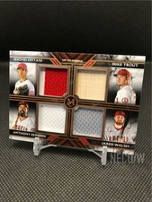 Shohei Ohtani Angels 2022 Topps Museum Quad Relic 75 Limited Player Worn