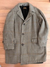 Vintage Pendleton Woolen Mills Men's Wool Plaid Faux Fur Lined Long Coat-fits M