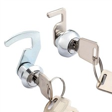 1X For Cash Drawer Locker Flight Box Lock Cam Lock With Quick Clip Metal Cabinet