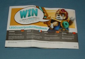 LEGENDS OF CHIMA, VARDY'S ICE VULTURE GLIDER SET 70141 - LEGO - 2014 - USED