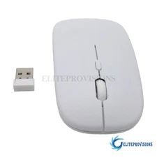 Optical Mouse Mice 2.4GHz USB Wireless White Fits Apple Mac Macbook Pro Air PC