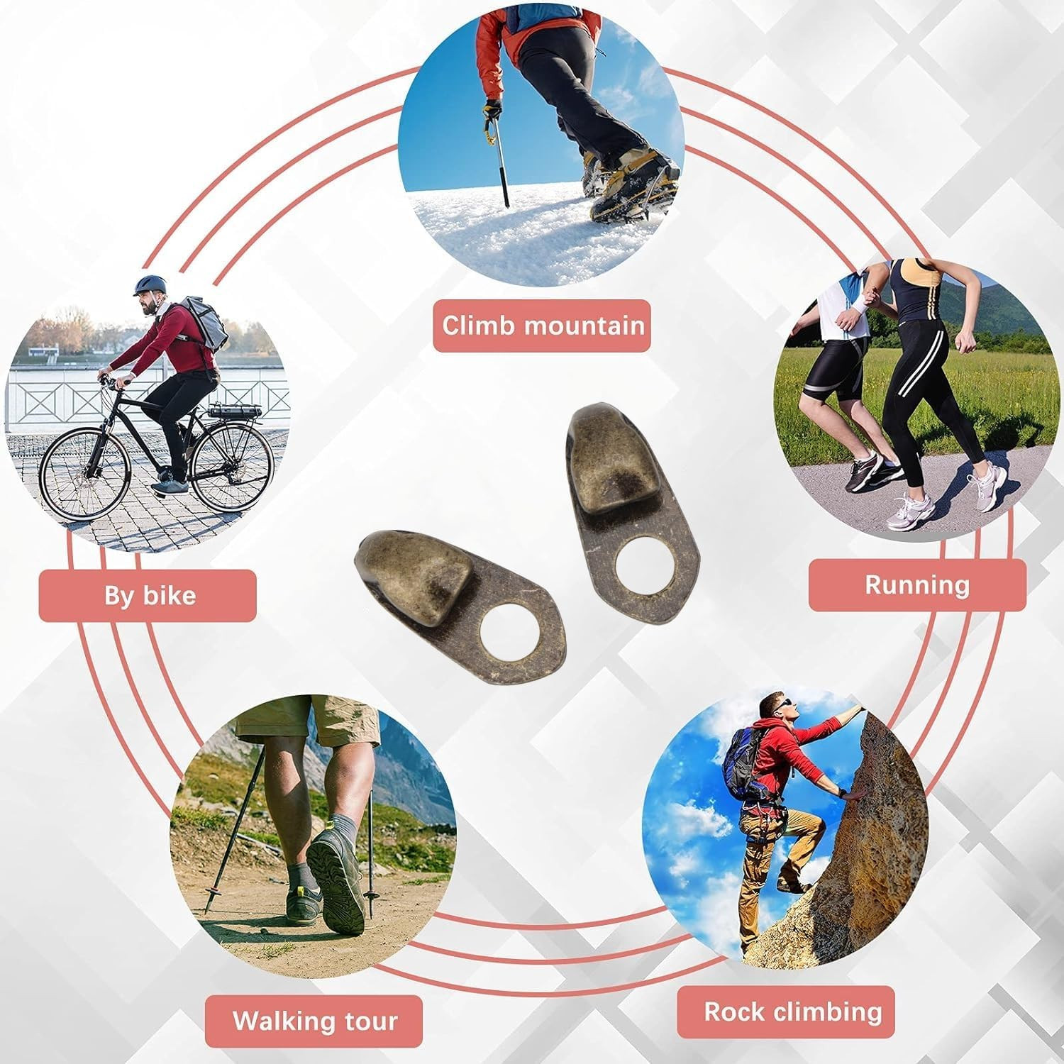 Boot Lace Hooks,20Set Alloy Boot Lace Hooks Lace Fittings with Rivets Shoes Repa