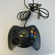 Original Xbox OEM "Duke" Black Controller For Parts