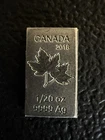 2018 1/20th oz .25 Cent Royal Canadian Mint Maple Leaf .9999 Silver Breaker Bar