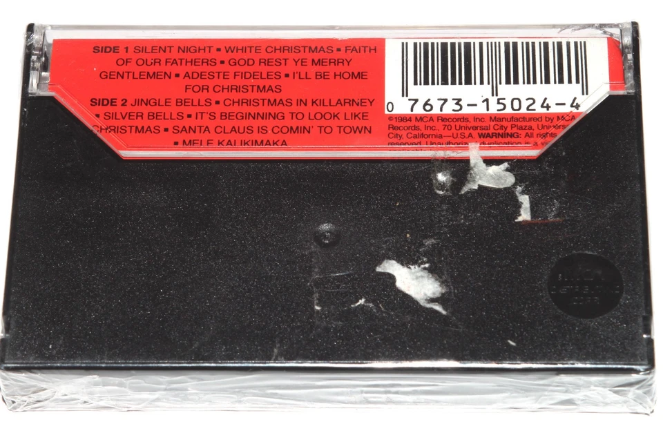 Bing Crosby - Merry Christmas (Cassette Tape 1984) Holiday Music NEW SEALED - Image 2 of 4