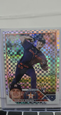 Topps 2023 Chrome Rookie X-Fractor Hunter Brown Houston Astros #197