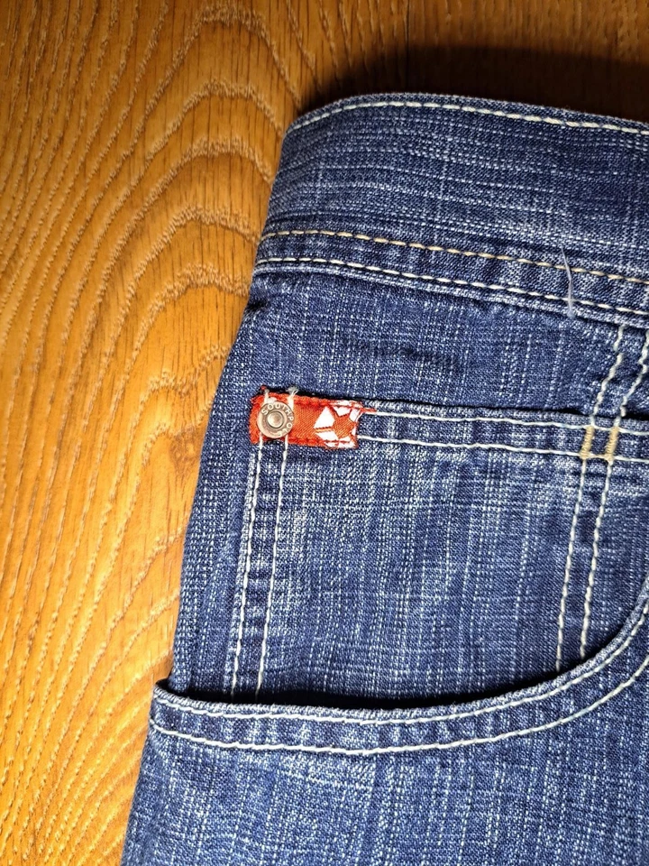 Jeans masculino vintage Y2K Baggy Southpole 32x28 azul algodão - Imagem 4 de 4