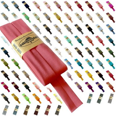Oaki Doki Schrägband / Einfassband Tricot de Luxe Jersey gefalzt 3m x 20mm