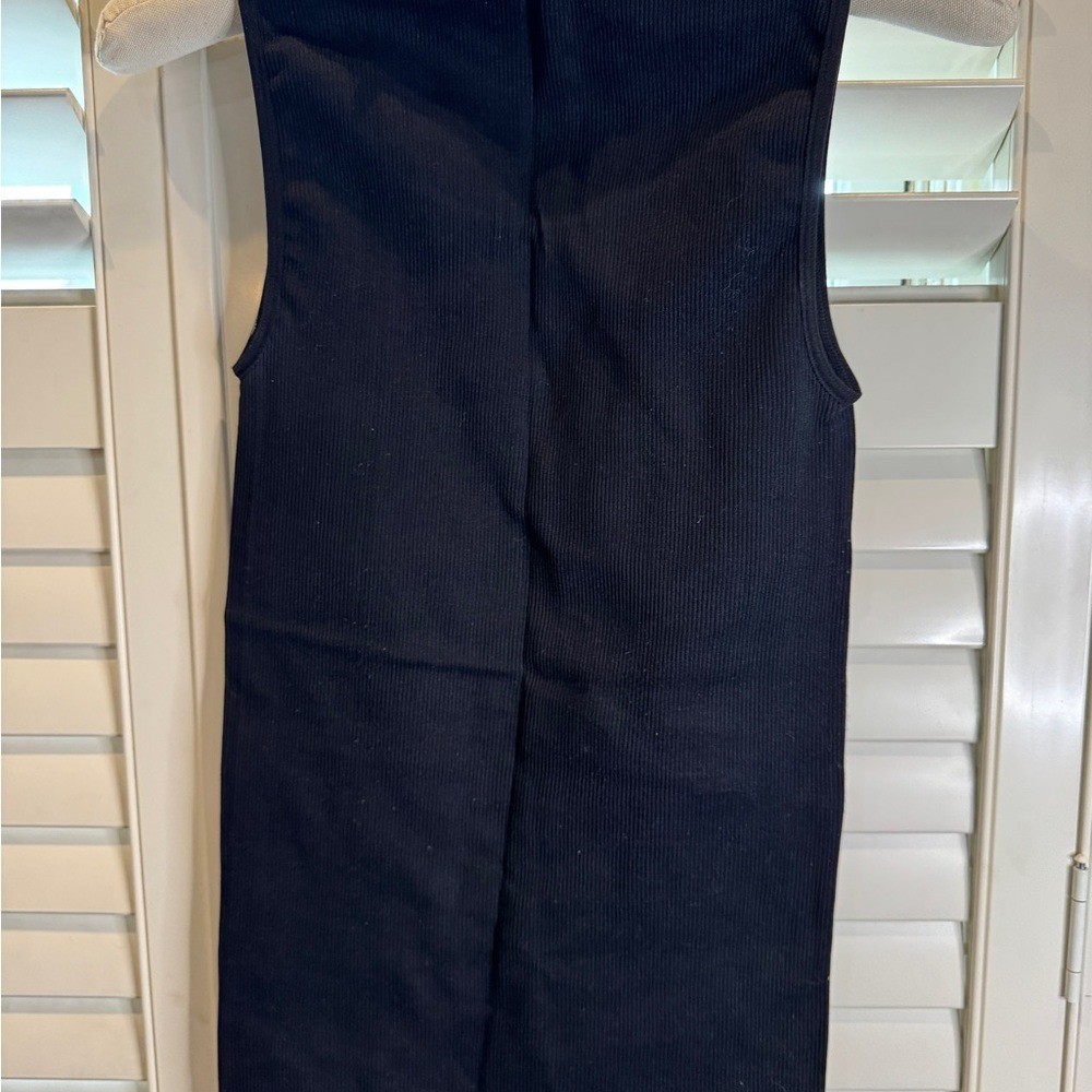 CACHE BLADK RIBBED BASIC TEE Z  TANK OSFA - image 1