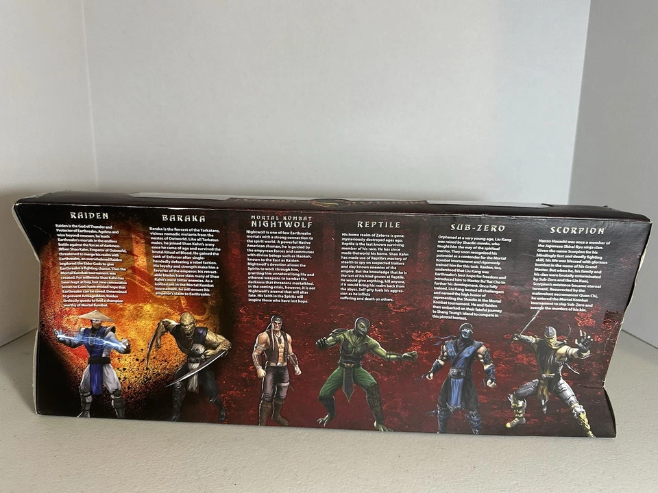 PACK DE 6 FIGURAS MORTAL KOMBAT 20 ANIVERSARIO 4" JAZWARES ESCORPIÓN REPTIL SUBZERO Foto 3 de 4