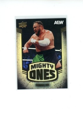 2026 Upper Deck AEW Samoa Joe #MO-7 Mighty Ones Gold Parallel 15/25