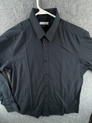 Versace Collection Trend Black Button Up Shirt Long Sleeve 17.5 (44) Cotton Men | eBay Versace Collection Trend Black Button Up Shirt Long Sleeve 17.5 (44) Cotton Men | eBay