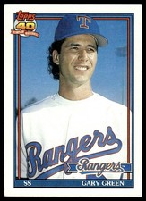 1991 Topps Gary Green Texas Rangers #184 19806