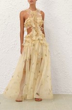 ZIMMERMANN BALANCE BRAIDED BODICE DRESS - Size 0p, US, 2 RRP $3250