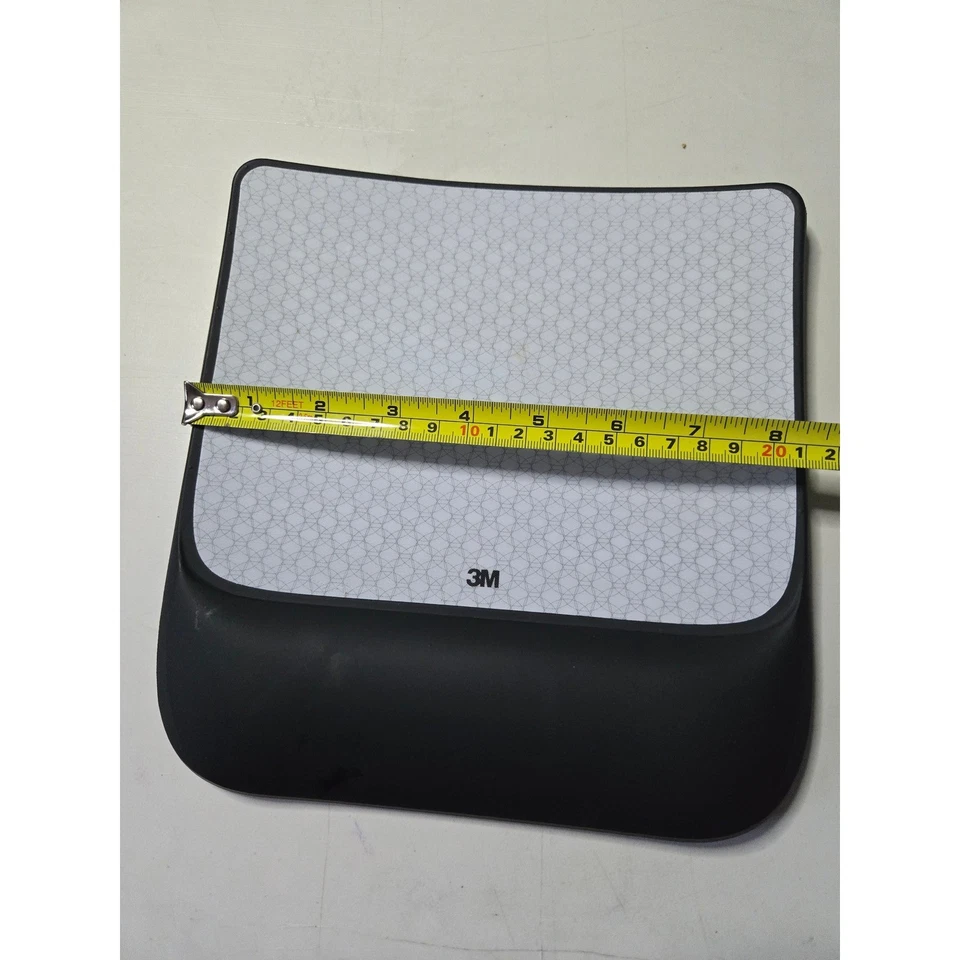 Mouse pad com suporte de pulso em gel ergonômico preto texturizado aderência - Imagem 3 de 4